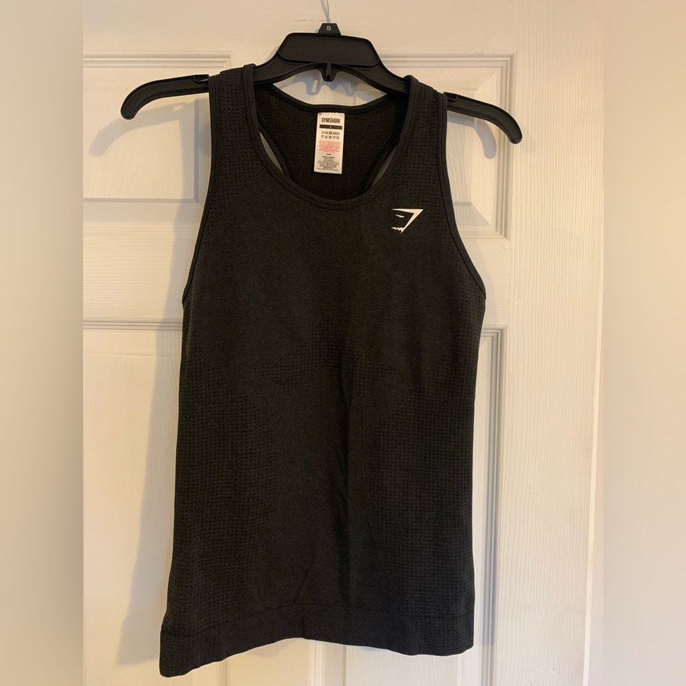 New Gymshark Vital Seamless 2.0 Sleeveless gym tank - Black Marl